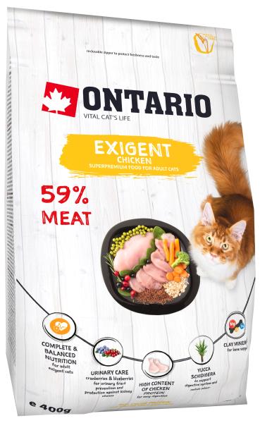 Ontario Exigent Chicken / Сухой корм Онтарио для Привередливых кошек с Курицей 