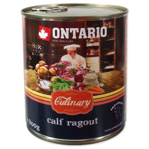 Ontario Culinary Calf Ragout with Duck / Консервы Онтарио для собак Рагу с Теленком и уткой (цена за упаковку)
