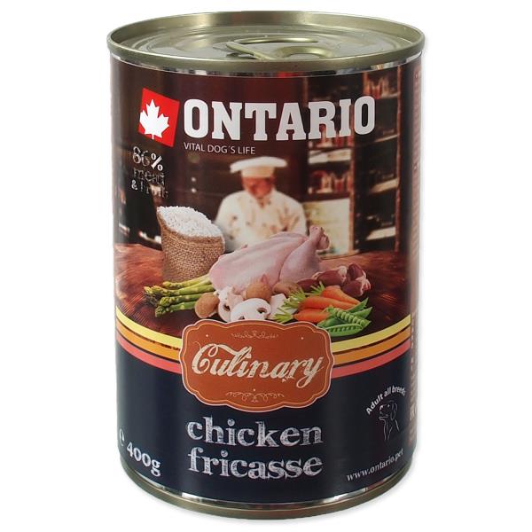 Ontario Culinary Chicken Fricasse / Консервы Онтарио для собак Куриное фрикассе (цена за упаковку) 