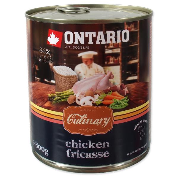 Ontario Culinary Chicken Fricasse / Консервы Онтарио для собак Куриное фрикассе (цена за упаковку)