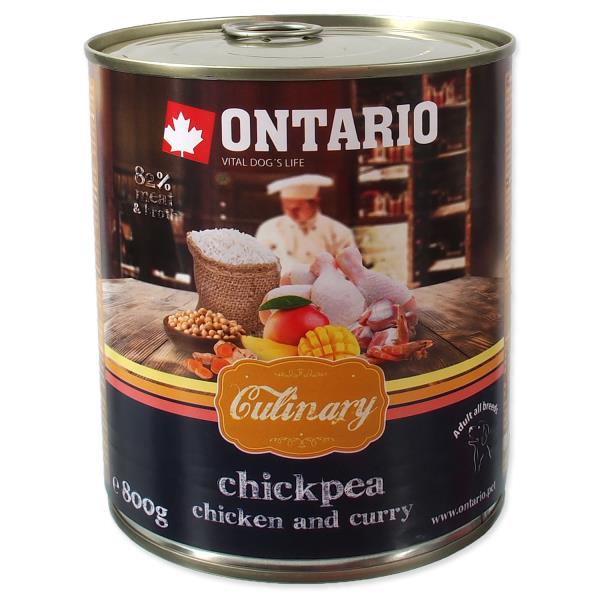 Ontario Culinary Chickpea Chicken Curry / Консервы Онтарио для собак Карри с Курицей и нутом (цена за упаковку) 