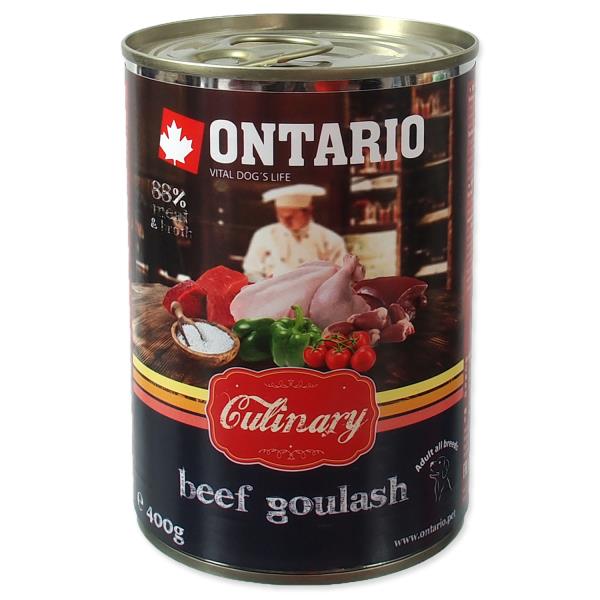 Ontario Culinary Beef Goulash / Консервы Онтарио для собак Гуляш из Говядины (цена за упаковку) 