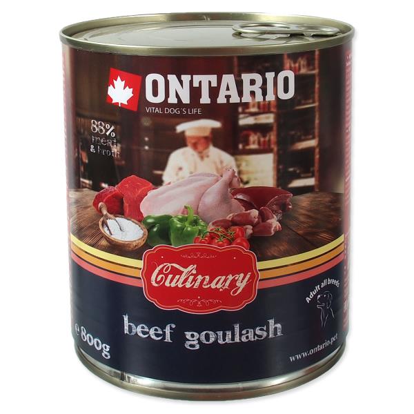 

Ontario Culinary Beef Goulash / Консервы Онтарио для собак Гуляш из Говядины (цена за упаковку), Ontario Culinary Beef Goulash