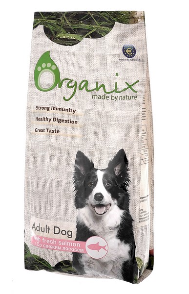 Organix Adult Dog Salmon / Сухой корм Органикс для собак свежий Лосось и рис