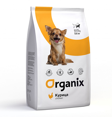 Купить Organix Adult Dog Small Breed Chicken / Сухой корм Органикс для собак Мелких пород Курица за 920.00 ₽