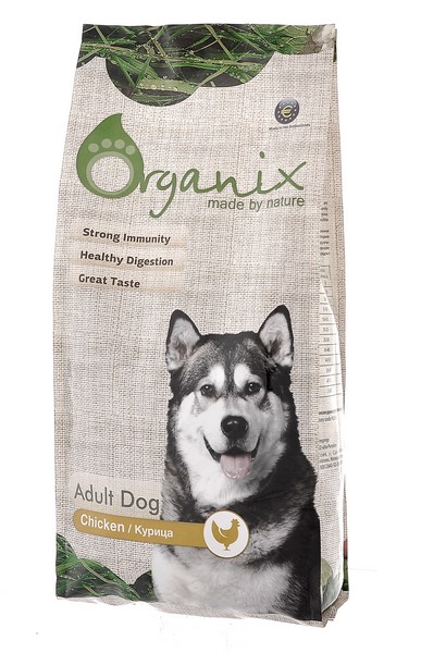 Купить Organix Adult Dog Chicken / Сухой корм Органикс для взрослых собак Курица и цельный рис за 860.00 ₽