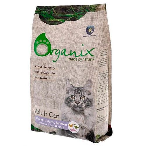 Organix Adult Cat Chicken Duck Salmon / Сухой корм Органикс для кошек Курица Утка Лосось