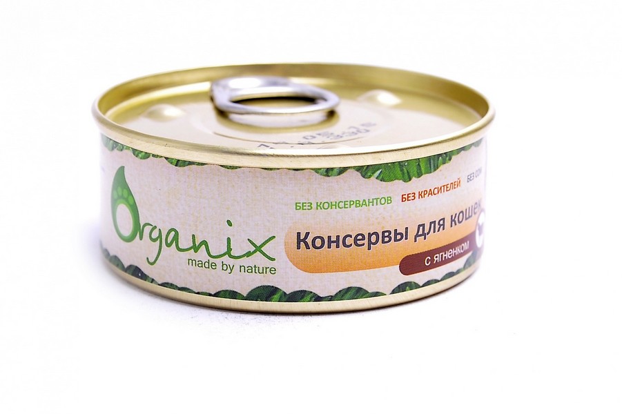Organix Консервы для кошек с Ягненком (цена за упаковку)