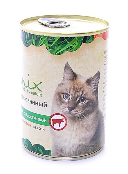 Organix Консервы для кошек Говядина с перепелкой (цена за упаковку)