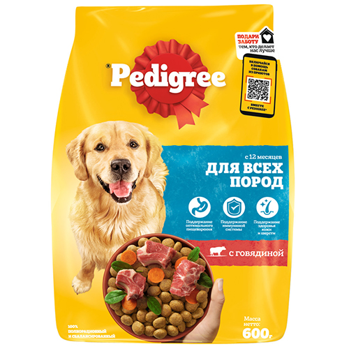 

Pedigree / Сухой корм Педигри для собак Всех пород Говядина, Pedigree