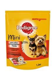 Pedigree Mini / Сухой корм Педигри для взрослых собак Миниатюрных пород Говядина 