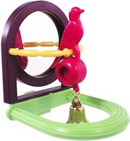 Penn Plax / Игрушка Пен Плакс для птиц Зеркало с Птичкой и колокольчиком 