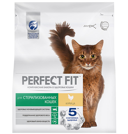 Купить Perfect Fit Sterile / Сухой корм Перфект Фит для кастрированных котов и стерилизованных кошек Курица за 660.00 ₽