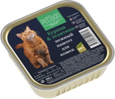 Купить Petibon Smart / Консервы Петибон Смарт для кошек Паштет Курица & Телятина (цена за упаковку) за 1170.00 ₽