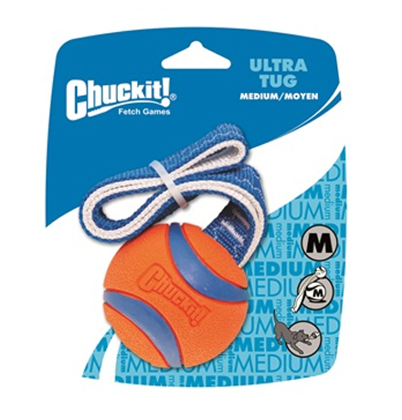 Petmate Chuckit! Ultra Tug / Игрушка Петймет для собак Перетяжка - Теннисный мяч Ультра Резина 
