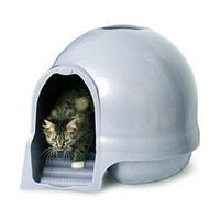 Petmate Booda Dome Cleanstep Cat Box / Туалет-купол Петмейт с Лесенкой Чистые лапки Пластик