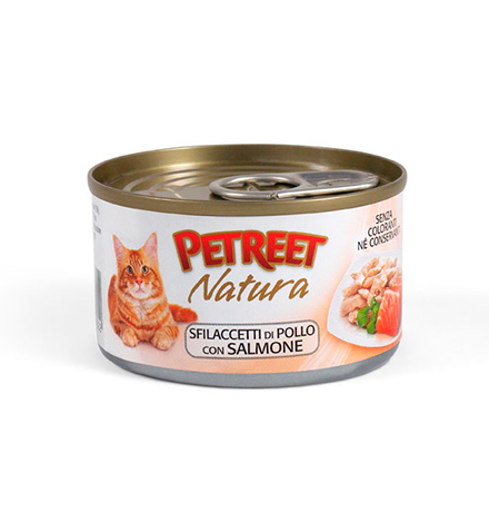 

Petreet / Консервы Петрит для кошек Куриная грудка с Лососем (цена за упаковку), Petreet