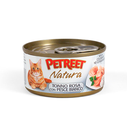 

Petreet / Консервы Петрит для кошек Кусочки розового тунца с Рыбой Дорада (цена за упаковку), Petreet