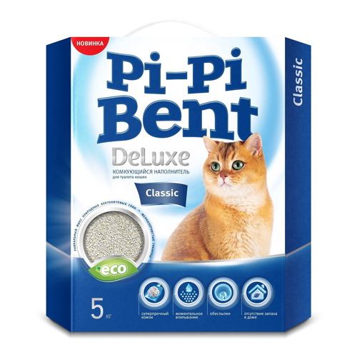 

Pi-Pi Bent DeLuxe Classic / Наполнитель ПиПиБент Классик для кошачьего туалета Комкующийся, Pi-Pi Bent DeLuxe Classic