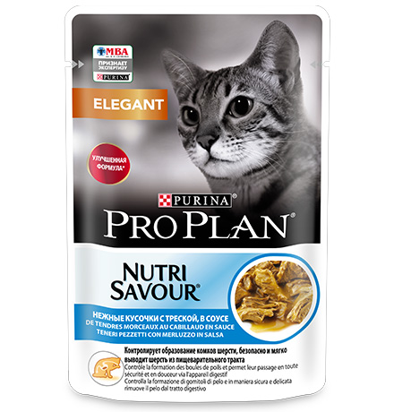 

Purina Pro Plan Cat Nutri Savour Derma plus / Паучи Пурина Про План для взрослых кошек Треска в соусе (цена за упаковку), Purina Pro Plan Cat Nutri Savour Derma plus