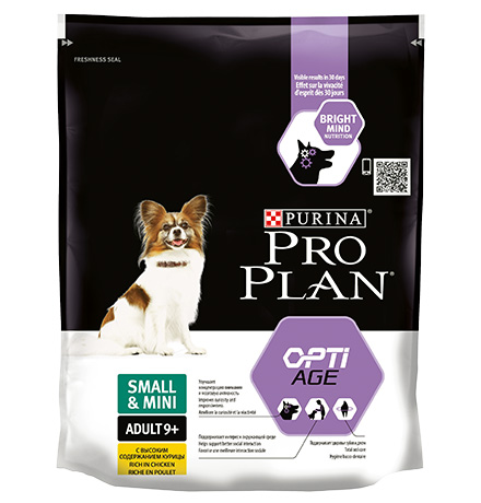 Purina Pro Plan Small & Mini Adult 9+ / Сухой корм Пурина Про План для пожилых собак Мелких и миниатюрных пород Курица и рис