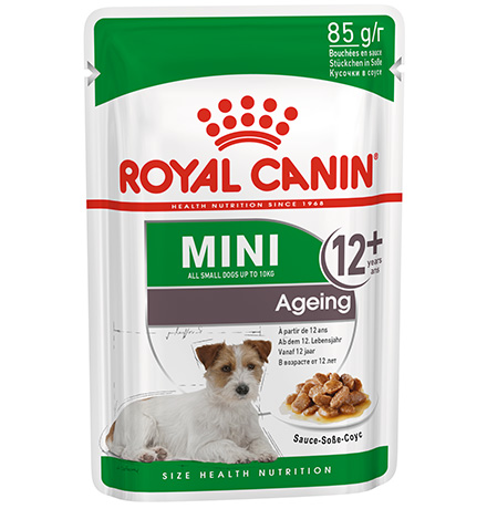 Royal Canin Mini Ageing 12+ / Влажный корм (Паучи) Роял Канин Мини Эйджинг для Пожилых собак Мелких пород весом до 10 кг старше 12 лет (Цена за упаковку) 