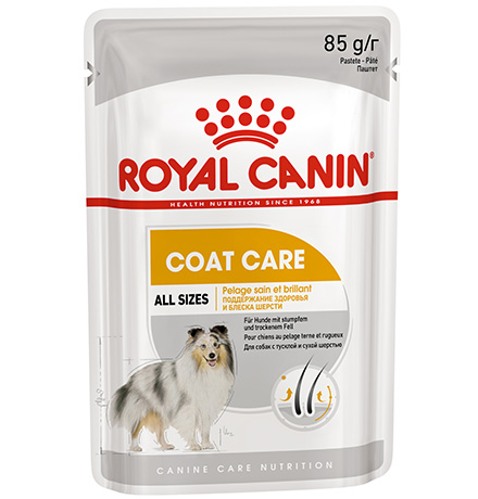 

Royal Canin Coat Care / Влажный корм (паштет) Роял Канин Коат Кеа для собак всех размеров Поддержание здоровья и блеска шерсти (цена за упаковку), Royal Canin Coat Care