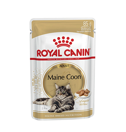 

Royal Canin Breed cat Maine Coon / Влажный корм (Консервы-Паучи) Роял Канин для кошек породы Мэйн Кун, Royal Canin Breed cat Maine Coon
