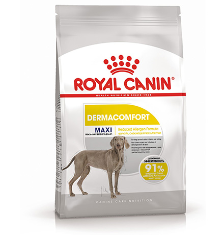 Royal Canin Maxi Dermacomfort / Сухой корм Роял Канин Макси Дермакомфорт для собак Крупных пород с Кожным раздражением и зудом 