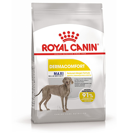 Royal Canin Maxi Dermacomfort / Сухой корм Роял Канин Макси Дермакомфорт для собак Крупных пород с Кожным раздражением и зудом