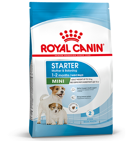 Купить Royal Canin Mini Starter / Сухой корм Роял Канин Мини Стартер для Щенков Мелких пород в возрасте до 2 месяцев за 740.00 ₽