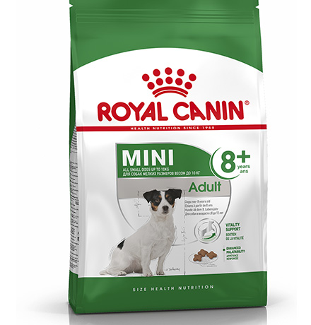 Royal Canin Mini Adult 8+ / Сухой корм Роял Канин Мини для Пожилых собак Мелких пород старше 8 лет