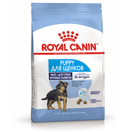 Royal Canin Maxi Puppy / Сухой корм Роял Канин Макси Паппи для Щенков Крупных пород в возрасте от 2 до 15 месяцев
