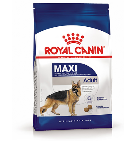 Royal Canin Maxi Adult / Сухой корм Роял Канин Макси Эдалт для Взрослых собак Крупных пород в возрасте от 15 месяцев до 5 лет