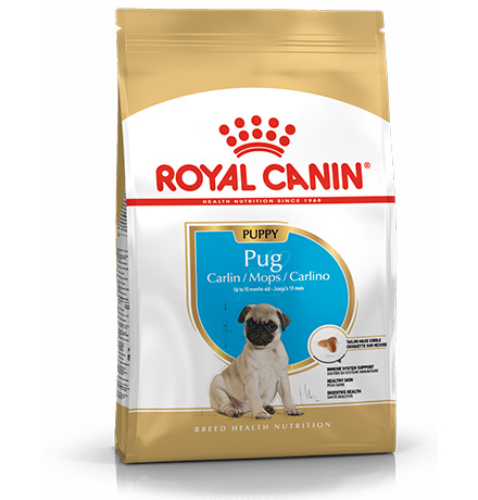 Royal Canin Breed dog Pug Junior / Сухой корм Роял Канин для Щенков породы Мопс в возрасте до 10 месяцев