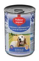 Купить Родные Корма / Консервы для собак Говядина с потрошками в желе по-Купечески (цена за упаковку) за 855.00 ₽