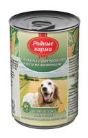 Родные Корма / Консервы для собак Баранина с потрошками в желе по-Восточному (цена за упаковку)