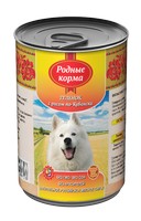 Купить Родные Корма / Консервы для собак Теленок с рисом по-Кубански (цена за упаковку) за 2244.00 ₽