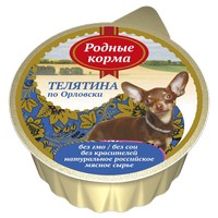 Родные Корма / Консервы для собак Телятина по-Орловски (цена за упаковку)