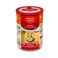 Родные Корма / Консервы для кошек Ягненок по-Княжески (цена за упаковку)