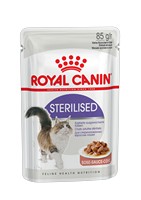 

Royal Canin Sterilised / Влажный корм (Консервы-Паучи) Роял Канин Стерилайзд для взрослых кастрированных котов и Стерилизованных кошек в Соусе (цена за упаковку), Royal Canin Sterilised