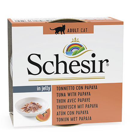 

Schesir / Консервы Шезир для кошек Тунец папайя (цена за упаковку), Schesir