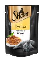 

Sheba / Паучи Шеба для кошек Курица ломтики в Желе (цена за упаковку), Sheba