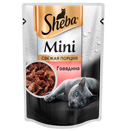

Sheba Mini / Паучи Шеба Мини порция для кошек с Говядиной (цена за упаковку), Sheba Mini