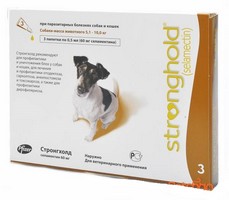 Zoetis Stronghold / Капли Стронгхолд Инсектоакарицидные для собак весом от 5 до 10 кг 12% 60мг 