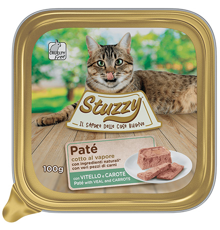 Stuzzy Pate Veal and Carrots / Консервы Штуззи для кошек Паштет с Телятиной и морковью (цена за упаковку)