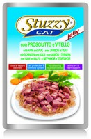 Stuzzy / Паучи Штуззи для кошек Ветчина Телятина в желе (цена за упаковку)
