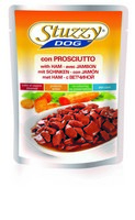 Stuzzy Bocconcini / Паучи Штуззи для собак Ветчина в соусе (цена за упаковку)