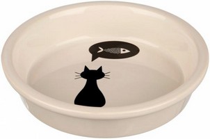 Купить Trixie "Кошка" / Миска Трикси для кошек Керамическая Белая за 370.00 ₽