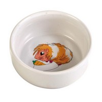 

Trixie / Миска Трикси для грызунов с рисунком "Свинка" Керамическая Белая, Trixie